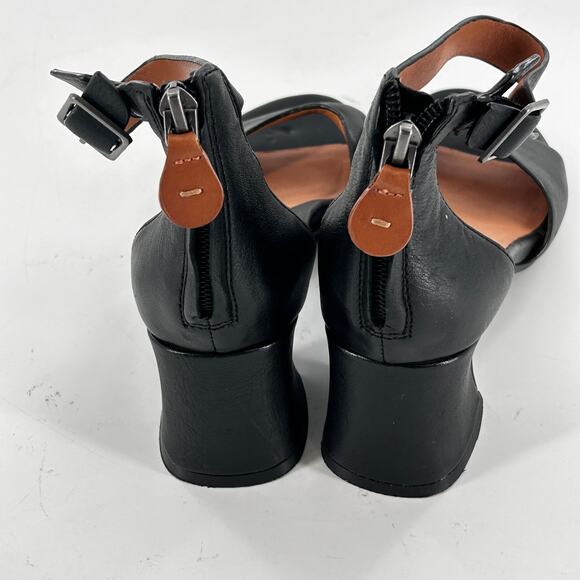 Gentle Souls Kenneth Cole Iona Heels 6 Black Leather NWOT Pumps Sandals Comfort - Picture 8 of 10